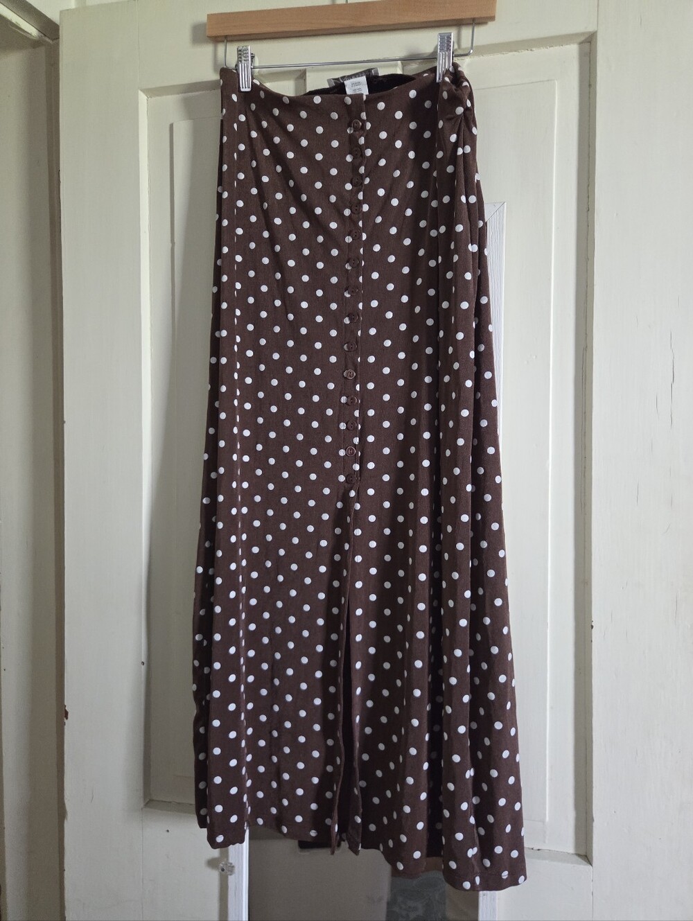 Polka Dot Maxi Skirt